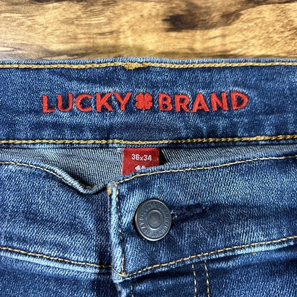 Lucky‎ Brand Jeans Men's 36x34 (38x32) Blue 363 Vintage Straight Stretch Denim